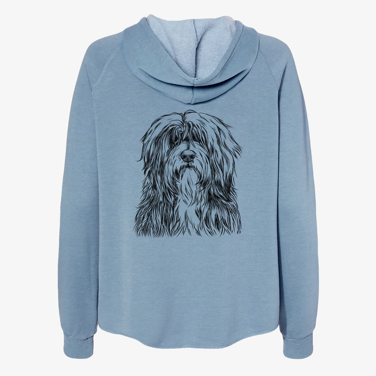 Otto the Polish Lowland Sheepdog - Women's Cali Wave Zip-Up Sweatshirt
