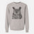 Bare Ozwald the Grey Horned Owl - Unisex Pigment Dyed Crew Sweatshirt