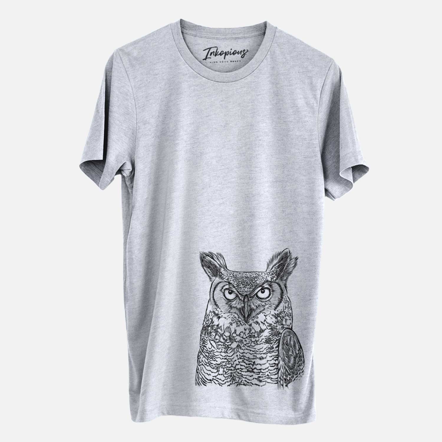 Ozwald the Grey Horned Owl - Unisex Crewneck