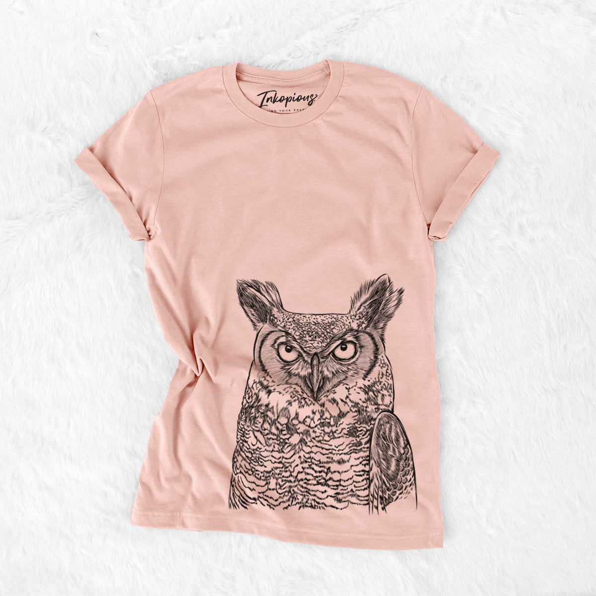 Ozwald the Grey Horned Owl - Bella Canvas Unisex Crewneck