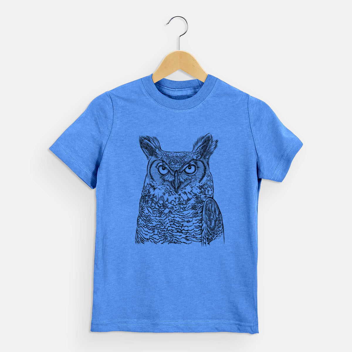 Bare Ozwald the Grey Horned Owl - Kids/Youth/Toddler Shirt