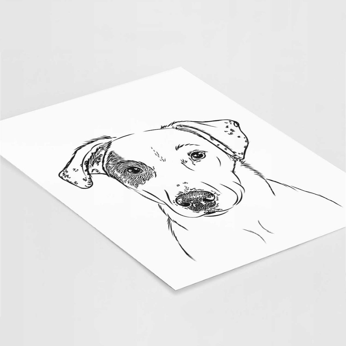 P-Pie the Mixed Breed Art Print
