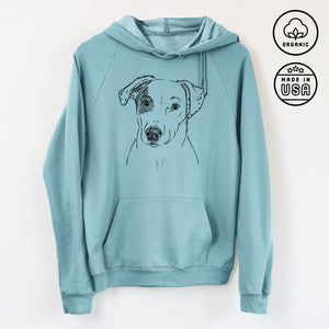 P Pie the Mixed Breed - Unisex Pullover Hoodie - Made in USA - 100% Organic Cotton