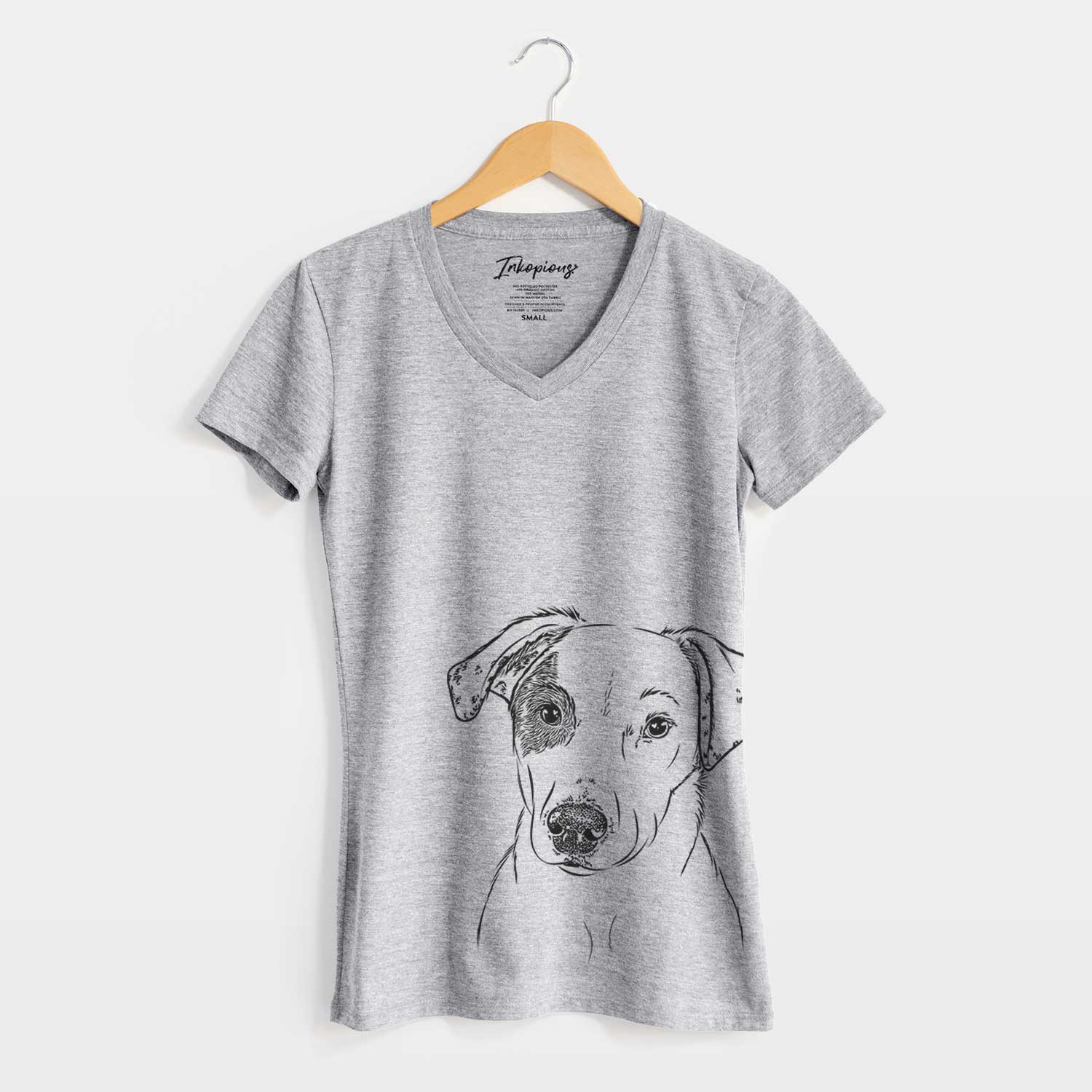 Bare P-Pie the Mixed Breed - Women's V-neck Shirt