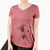 Bare P-Pie the Mixed Breed - Women's V-neck Shirt