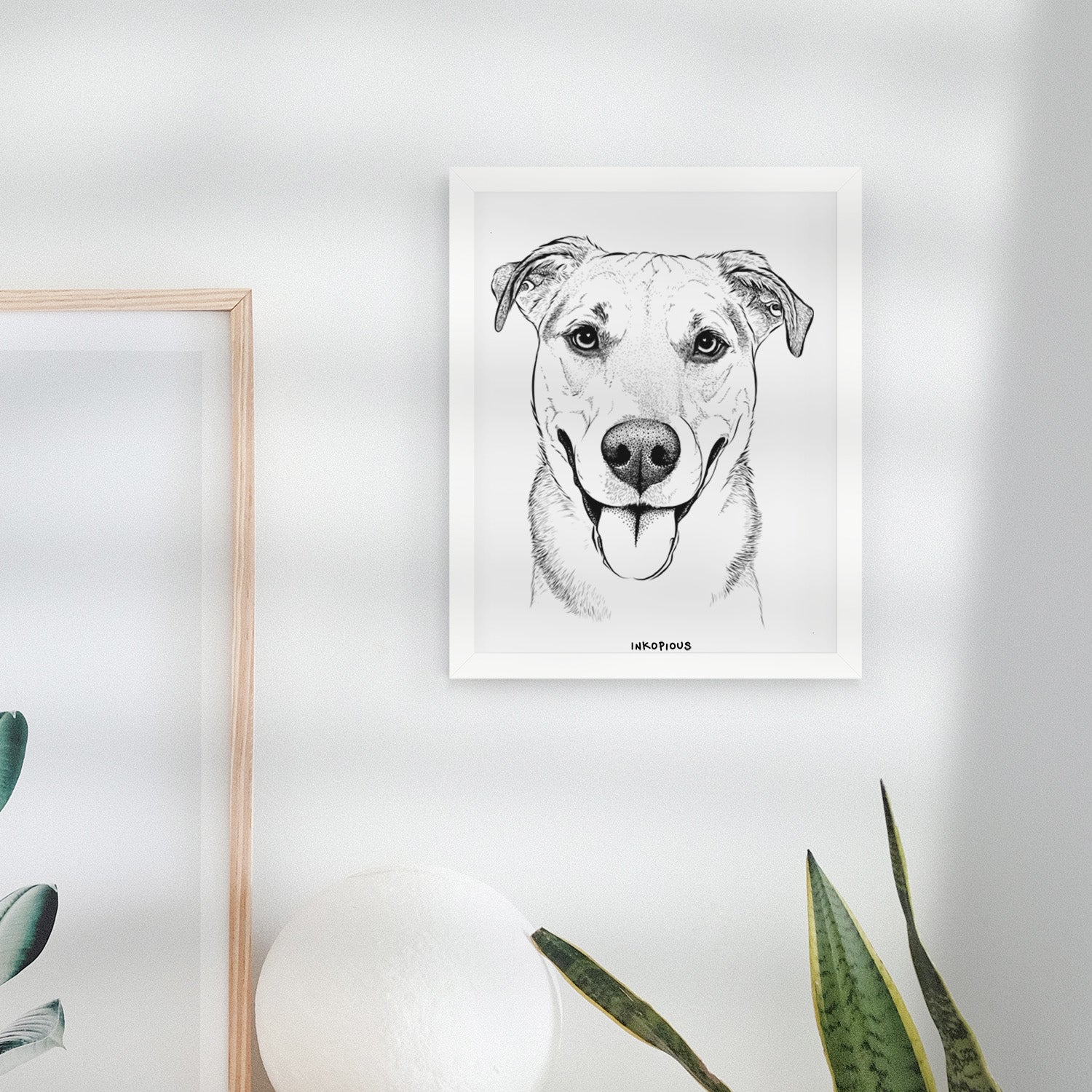 Padre the Pitbull Mix Art Print