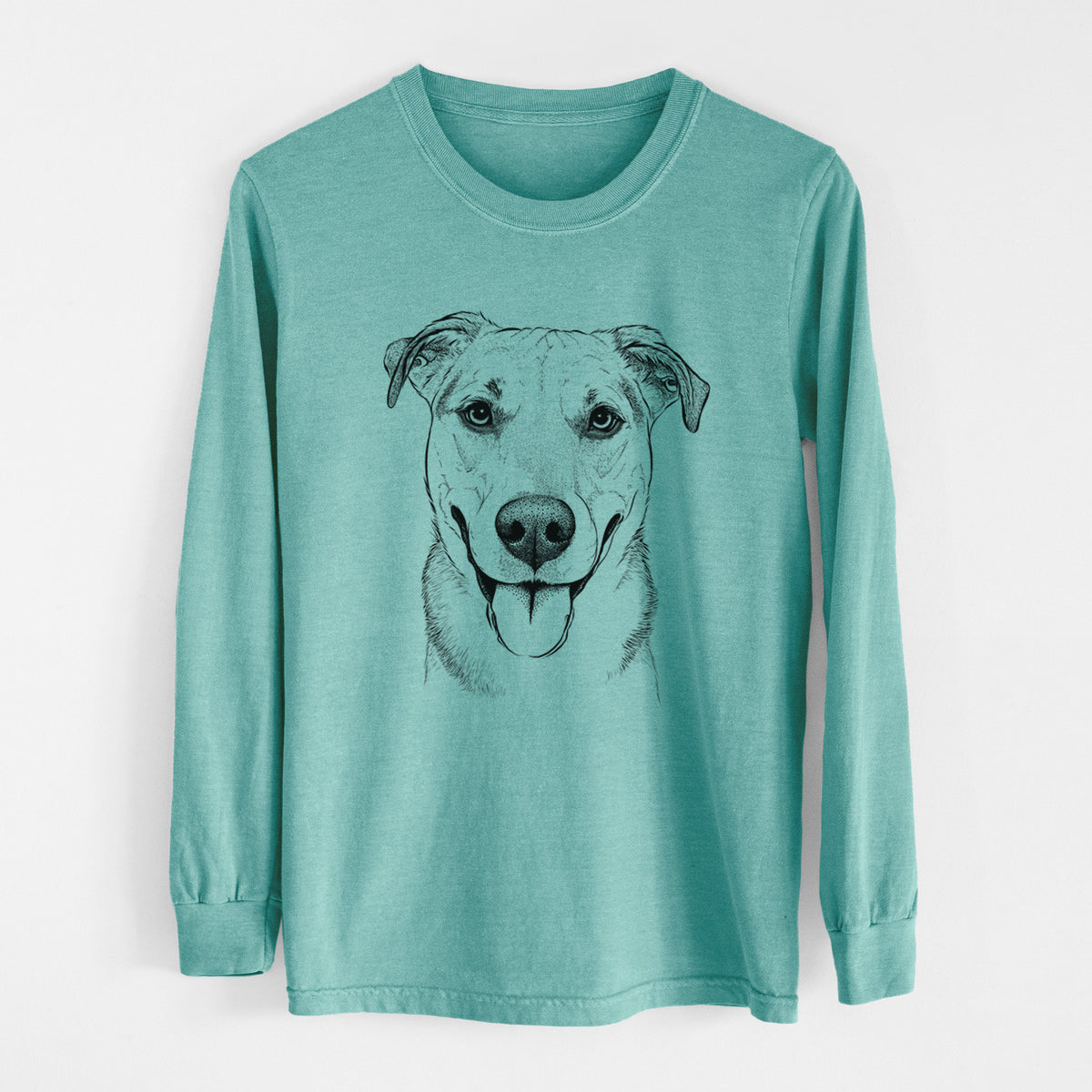 Bare Padre the Pitbull Mix - Heavyweight 100% Cotton Long Sleeve