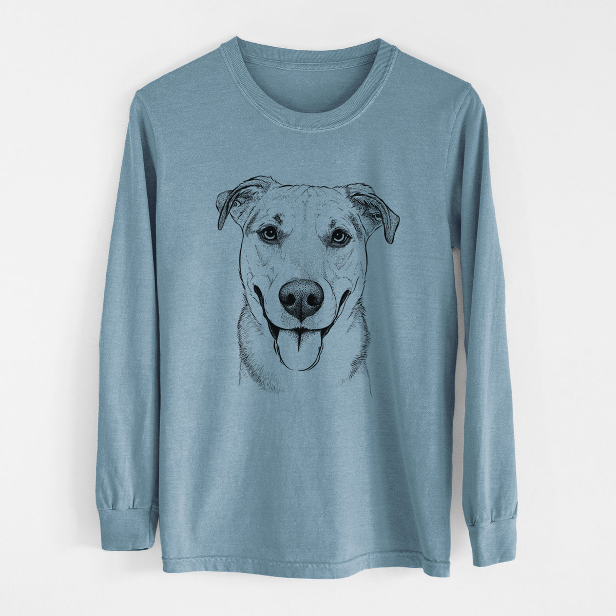 Bare Padre the Pitbull Mix - Heavyweight 100% Cotton Long Sleeve