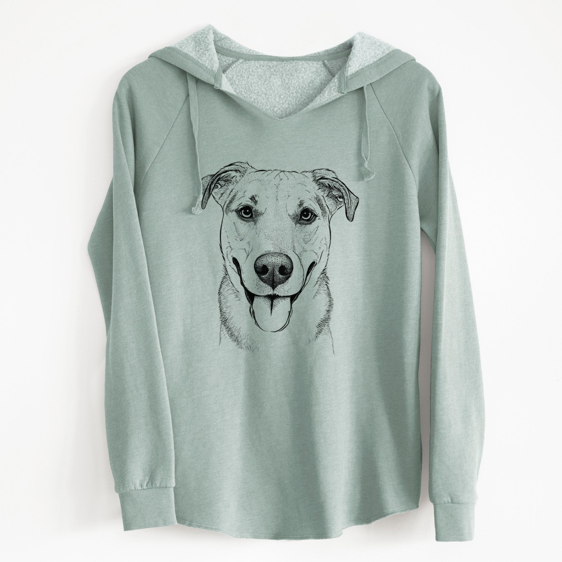 Bare Padre the Pitbull Mix - Cali Wave Hooded Sweatshirt