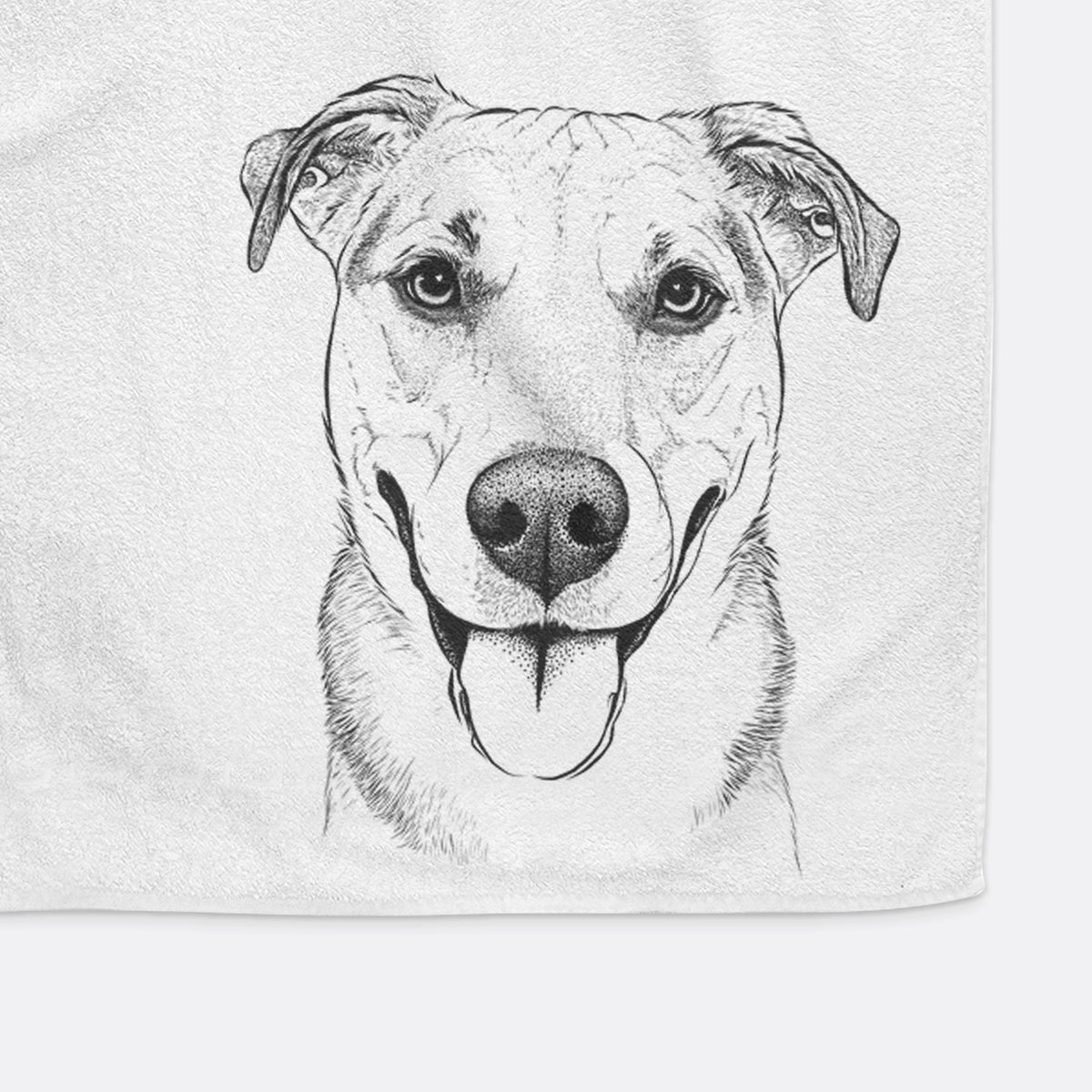 Padre the Pitbull Mix Decorative Hand Towel