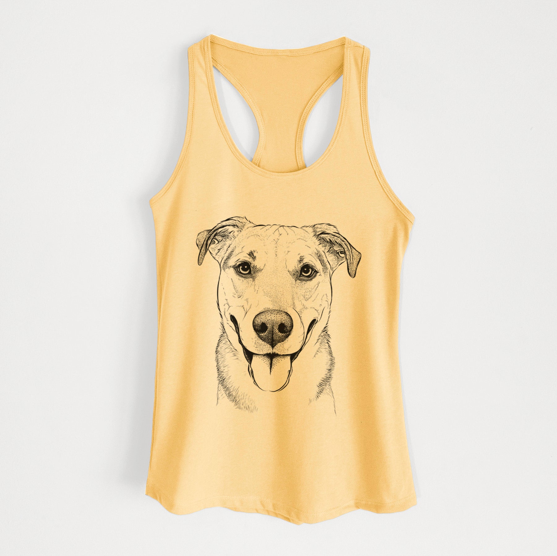 Padre the Pitbull Mix - Women's Racerback Tanktop