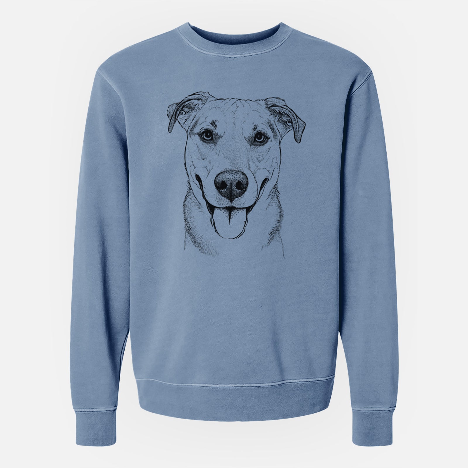 Bare Padre the Pitbull Mix - Unisex Pigment Dyed Crew Sweatshirt