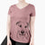 Bare Padre the Pitbull Mix - Women's V-neck Shirt