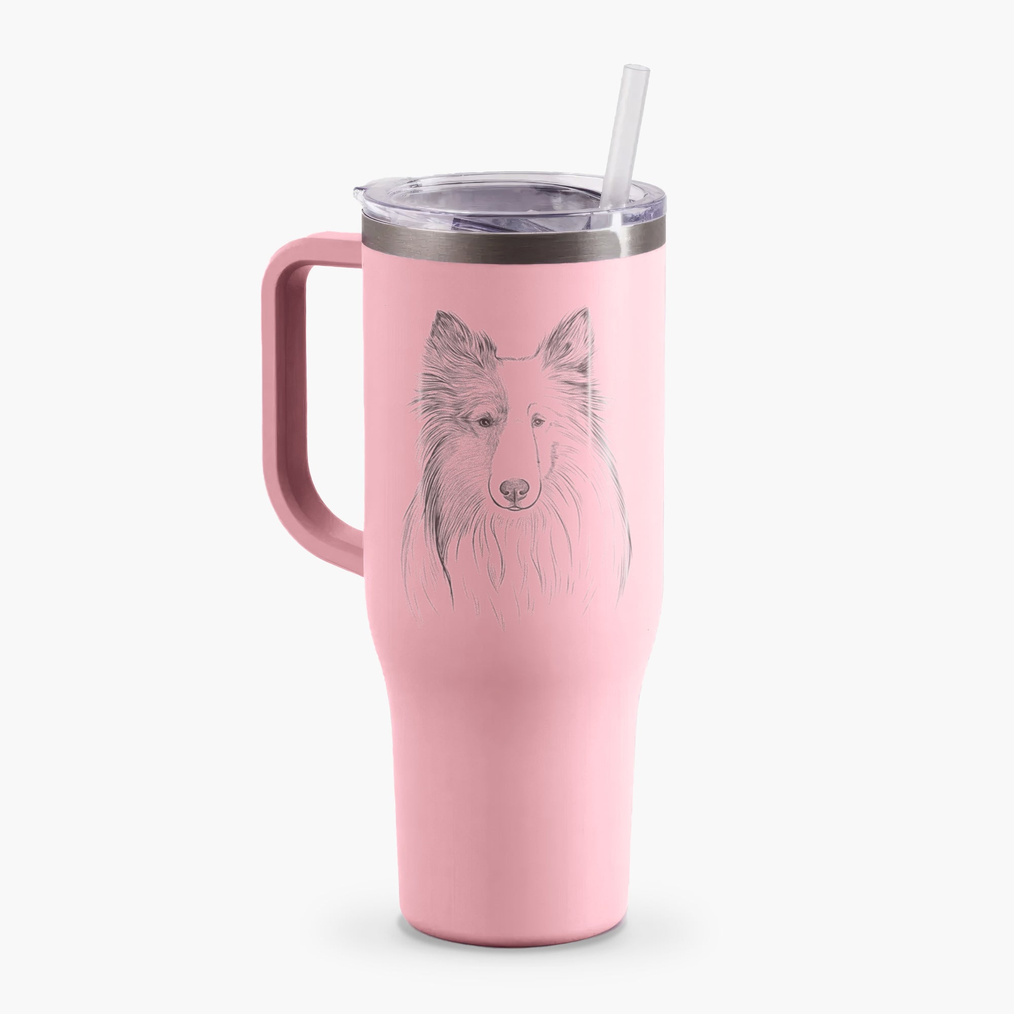 Palin the Shetland Sheepdog - 40oz Tumbler with Handle