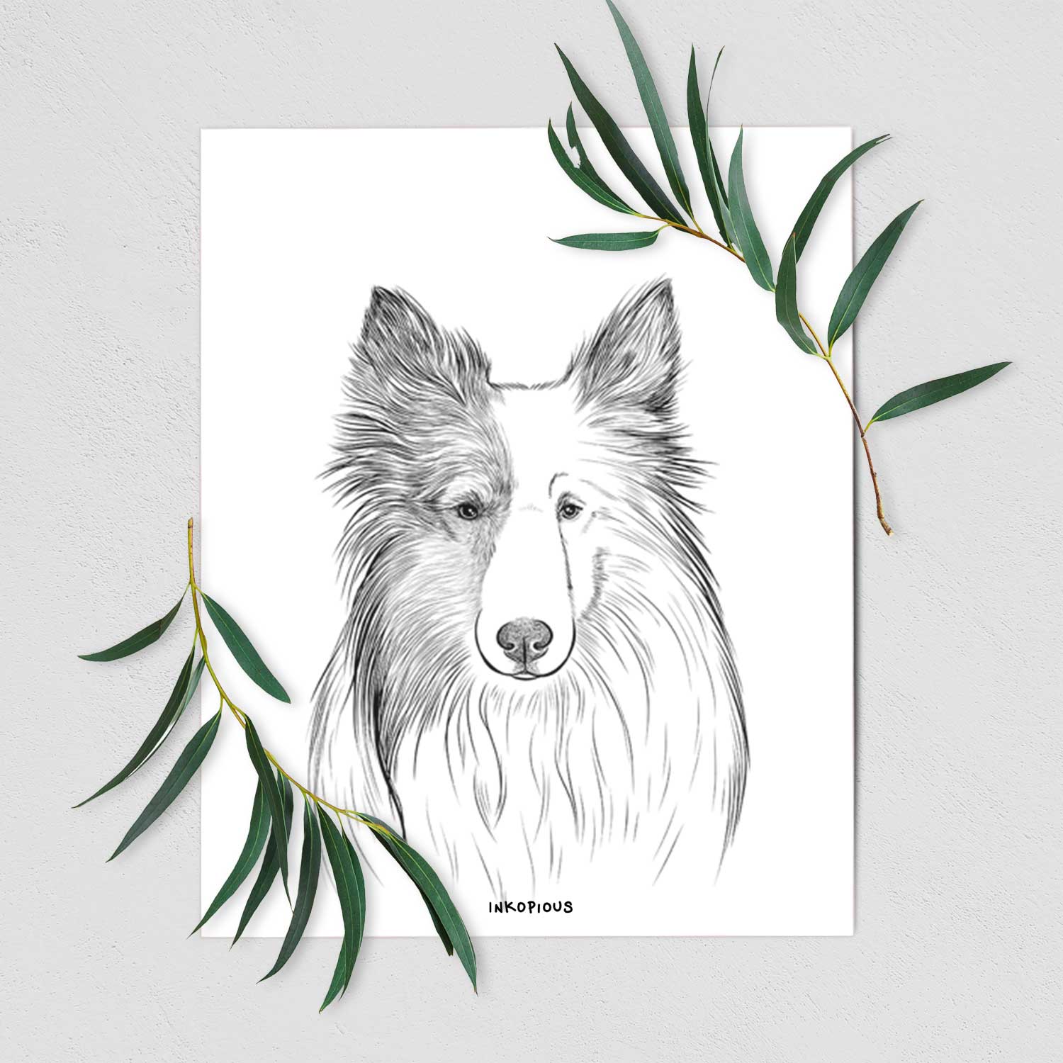 Palin the Shetland Sheepdog Art Print