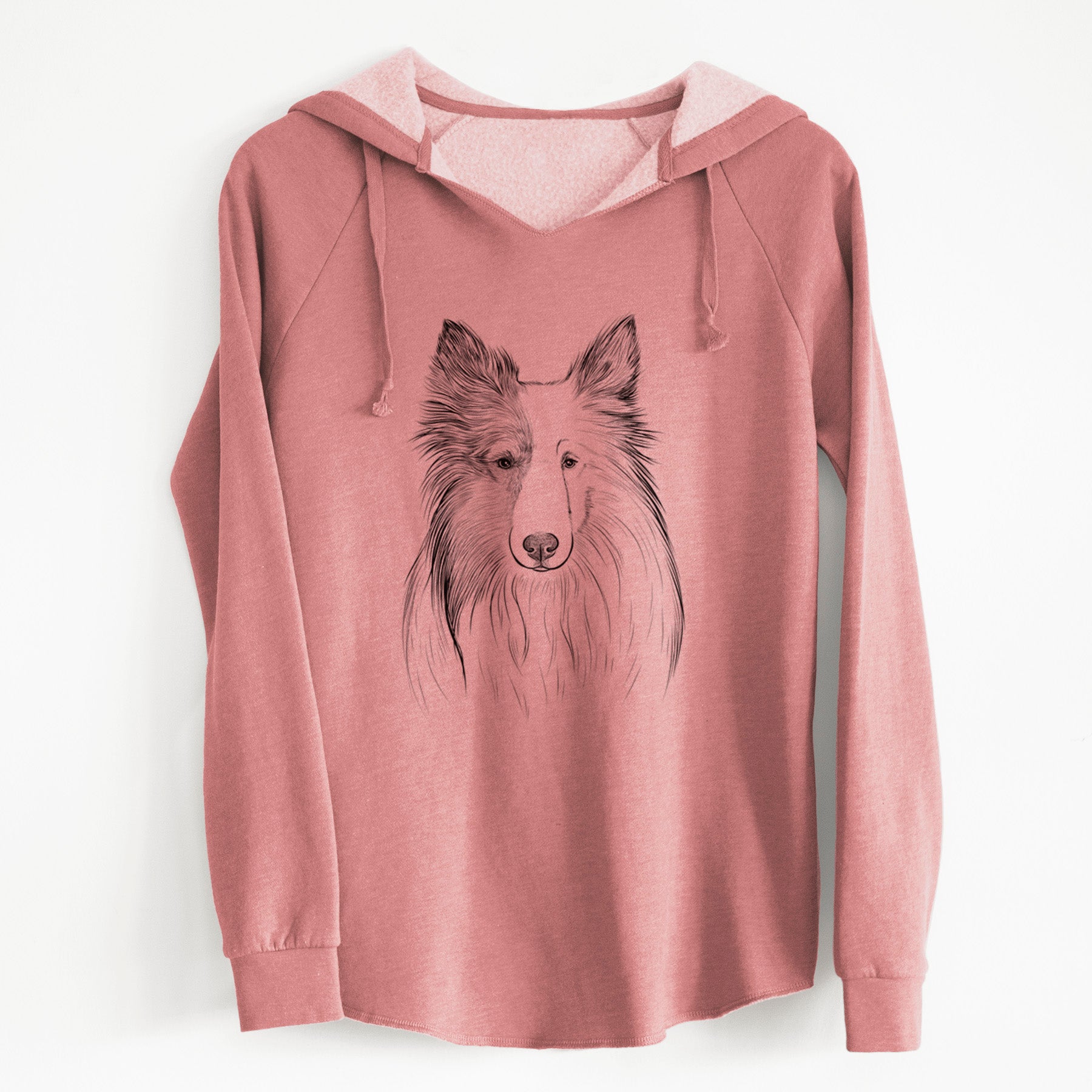 Bare Palin the Shetland Sheepdog - Cali Wave Hooded Sweatshirt