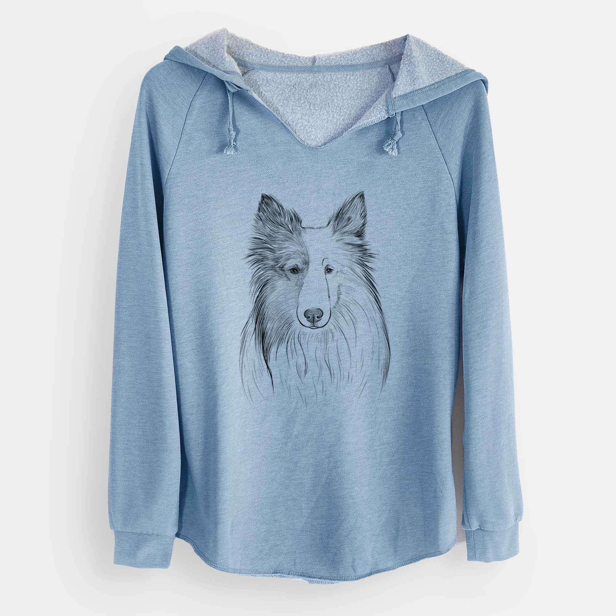 Bare Palin the Shetland Sheepdog - Cali Wave Hooded Sweatshirt