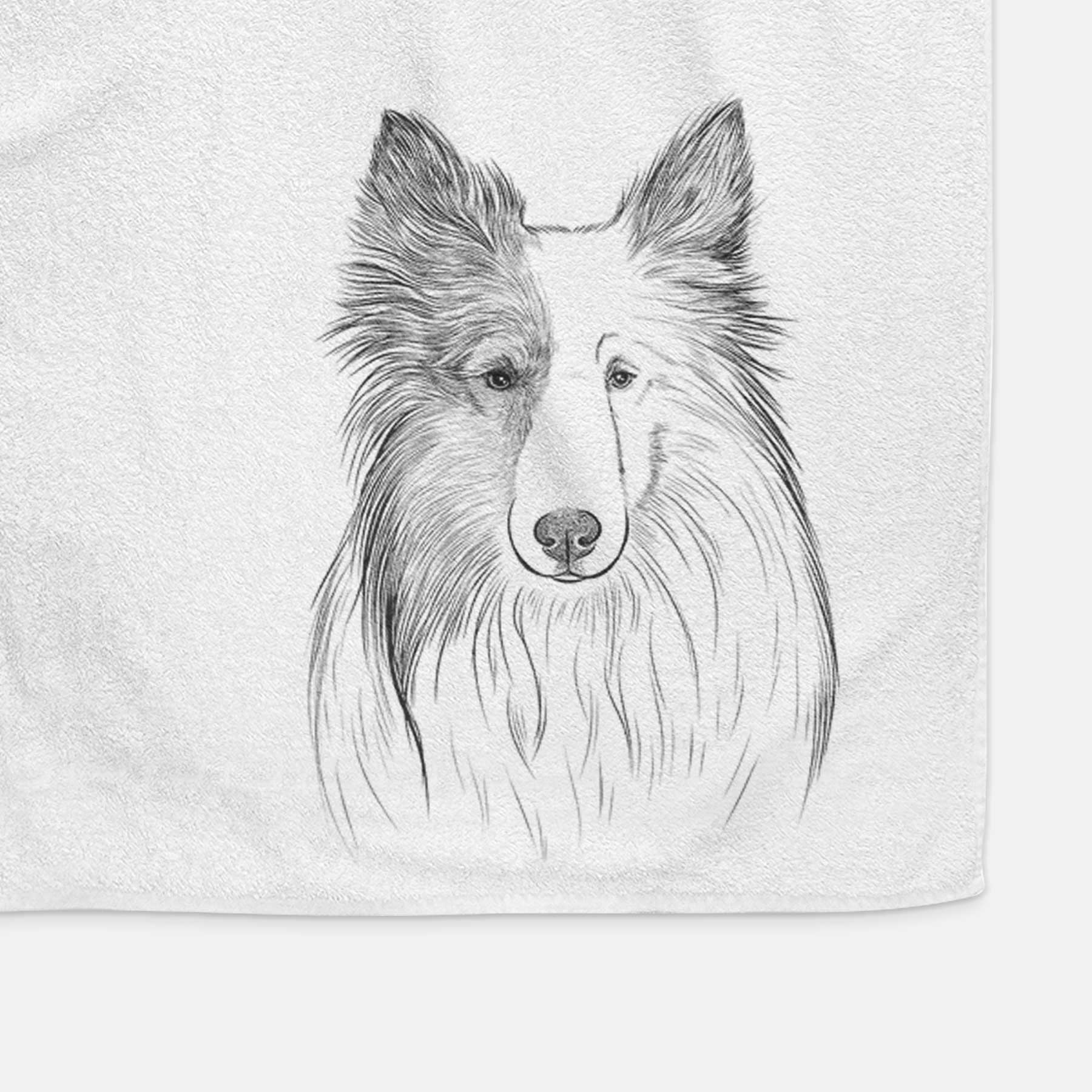 Palin the Shetland Sheepdog Decorative Hand Towel