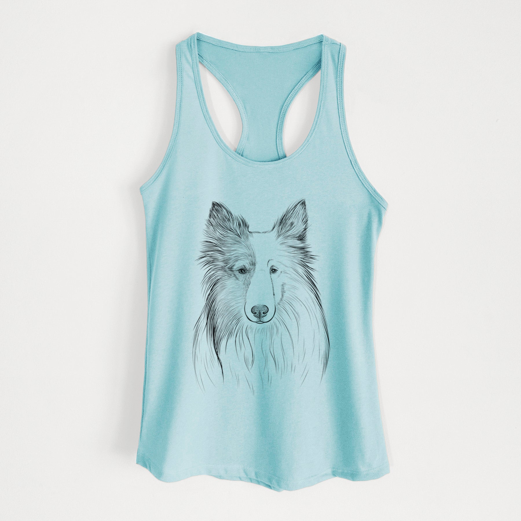 Palin the Shetland Sheepdog - Women's Racerback Tanktop