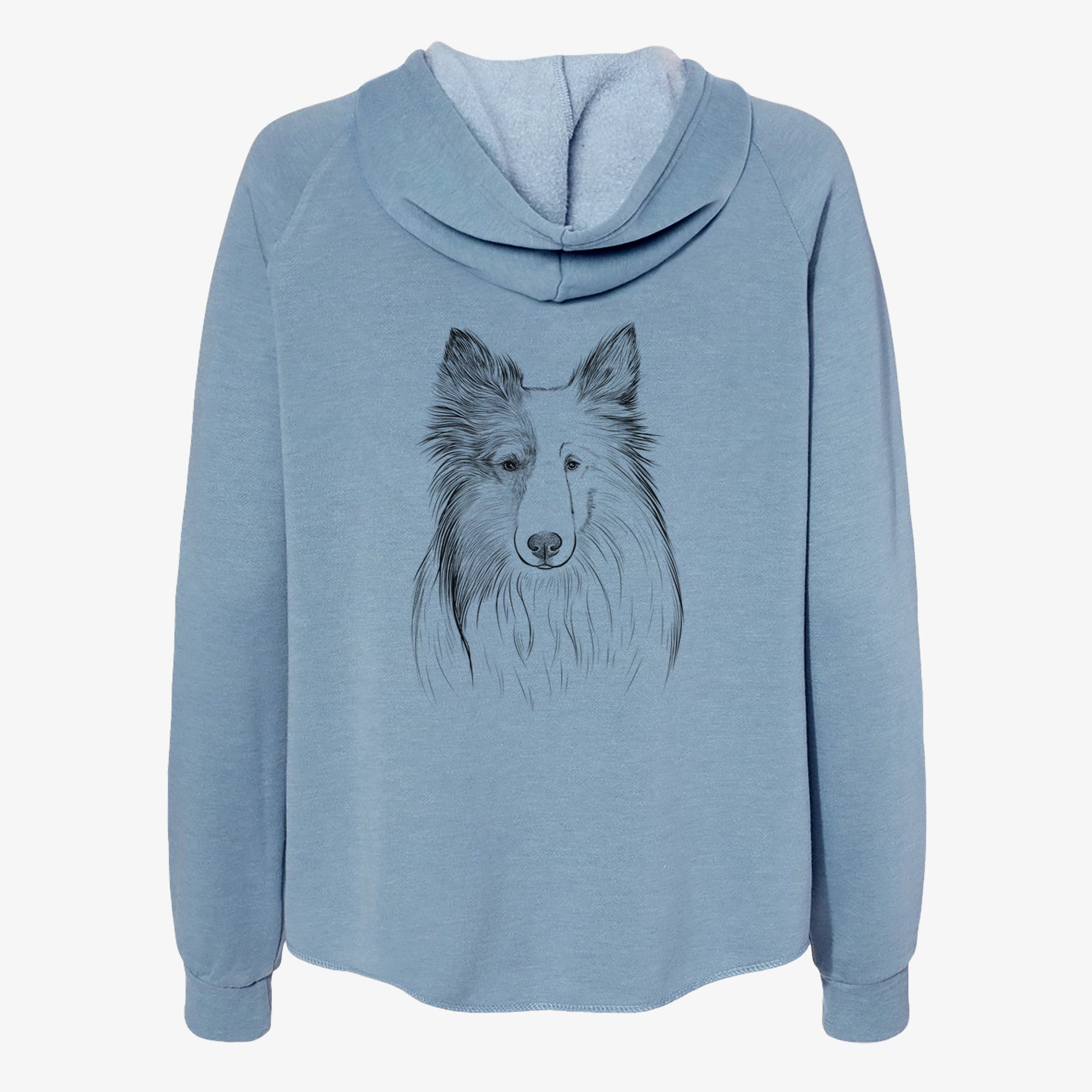 Palin the Shetland Sheepdog - Women's Cali Wave Zip-Up Sweatshirt