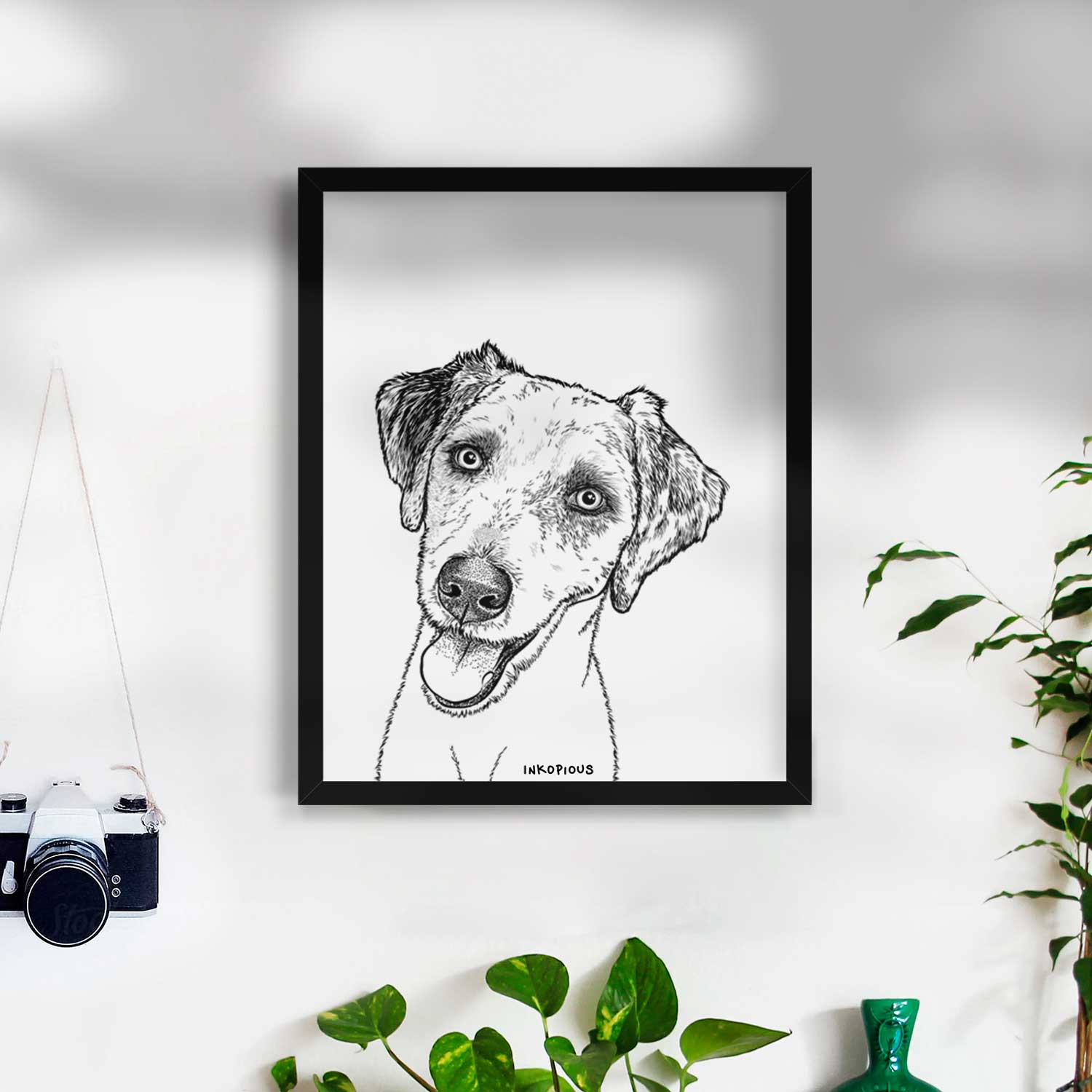 Palm Palm the Aussiedoodle Art Print