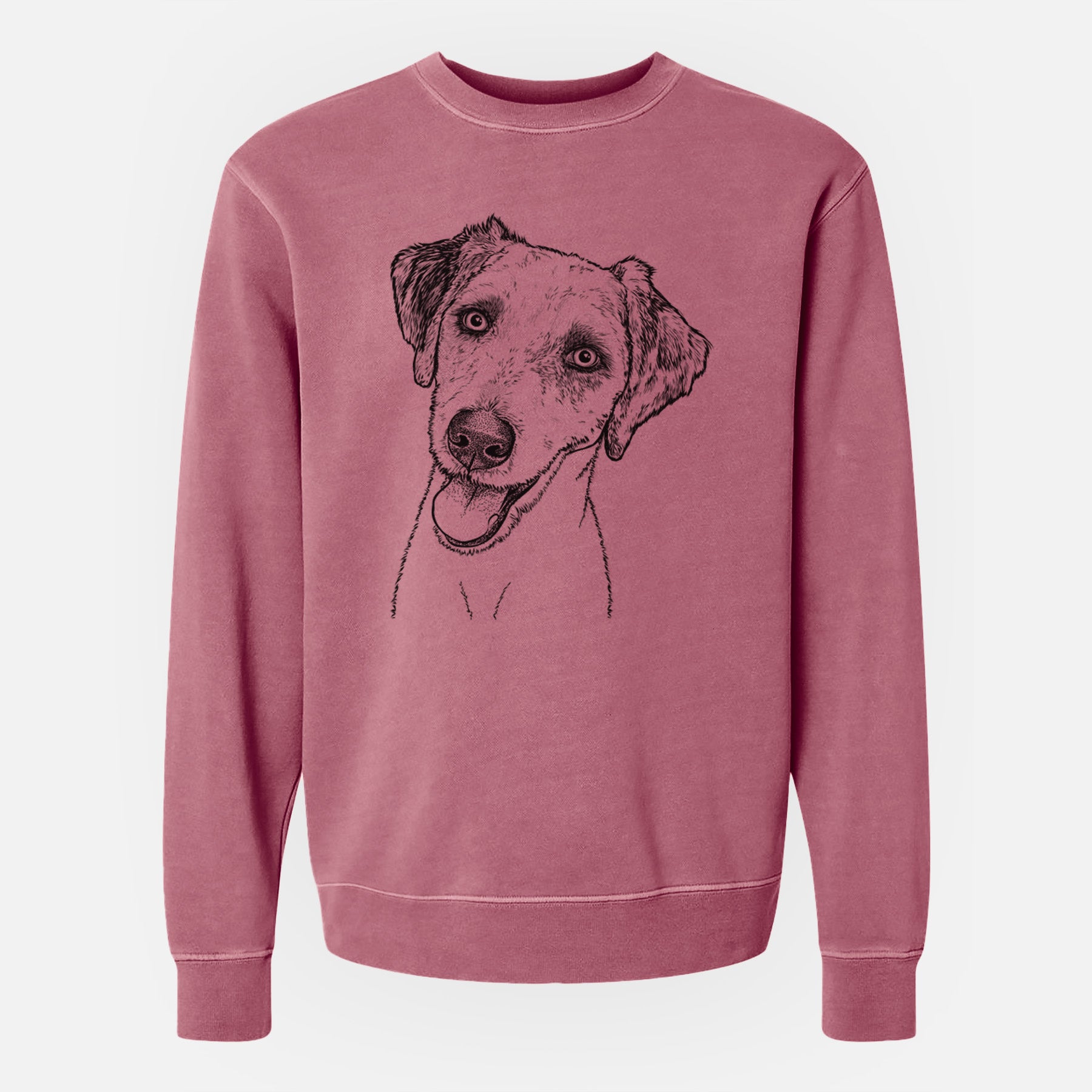 Bare Palm Palm the Aussiedoodle - Unisex Pigment Dyed Crew Sweatshirt