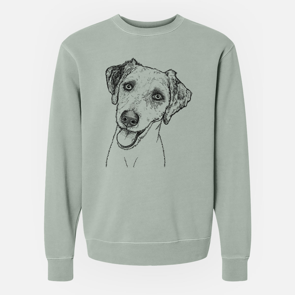 Bare Palm Palm the Aussiedoodle - Unisex Pigment Dyed Crew Sweatshirt