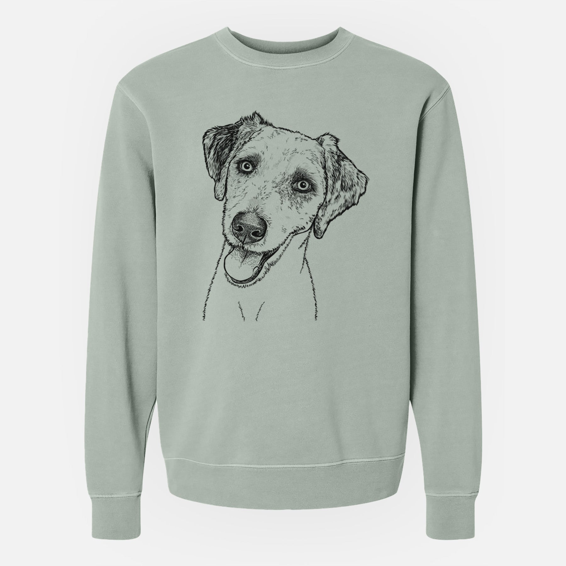 Bare Palm Palm the Aussiedoodle - Unisex Pigment Dyed Crew Sweatshirt