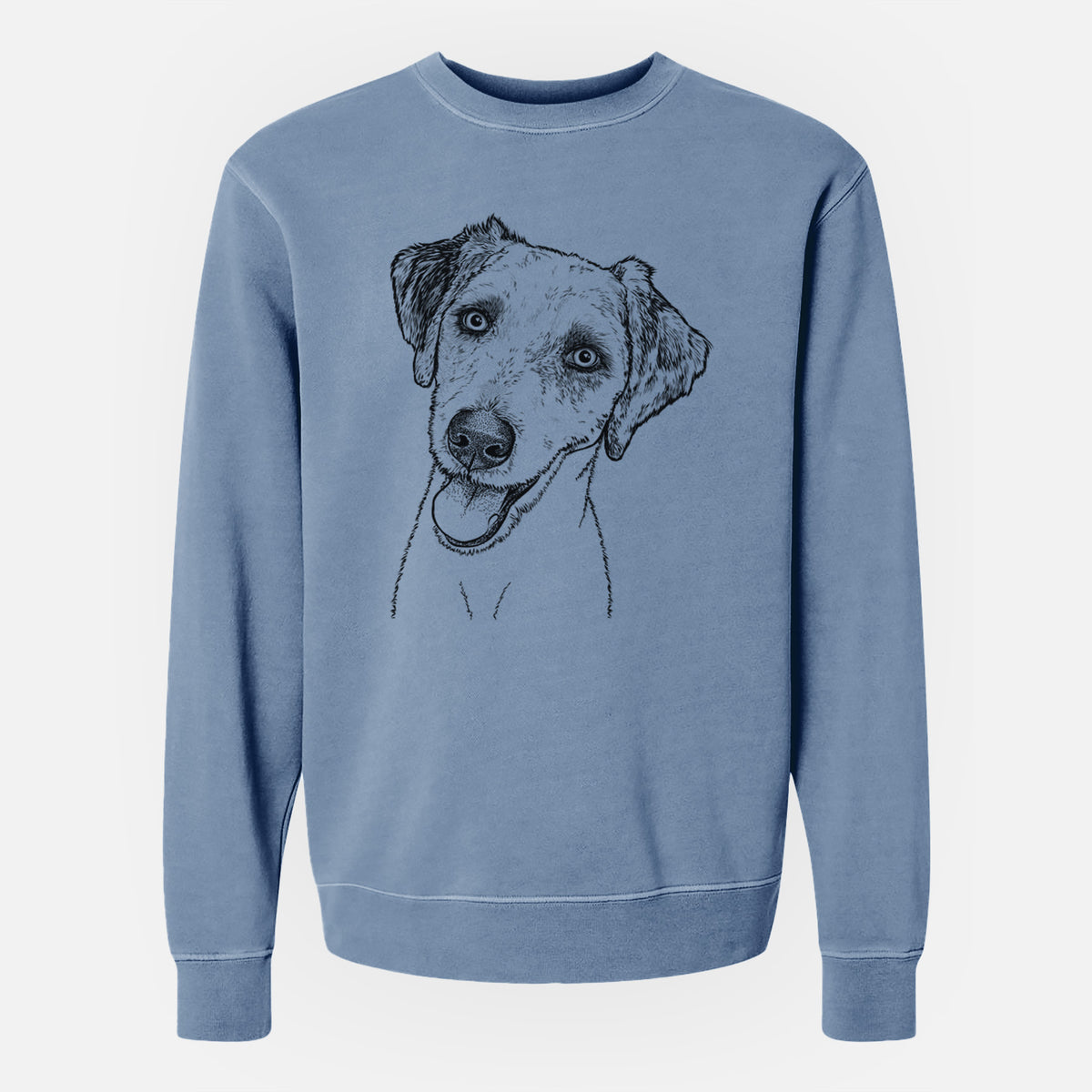 Bare Palm Palm the Aussiedoodle - Unisex Pigment Dyed Crew Sweatshirt