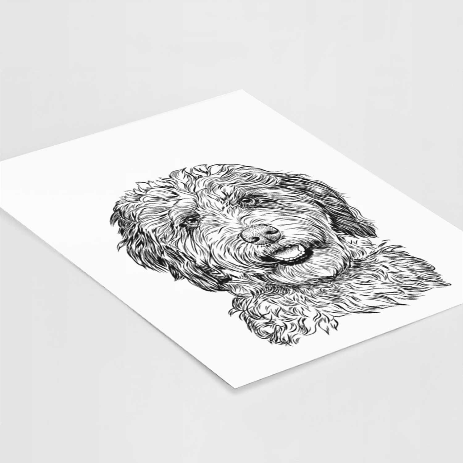 Palmer the Aussiedoodle Art Print