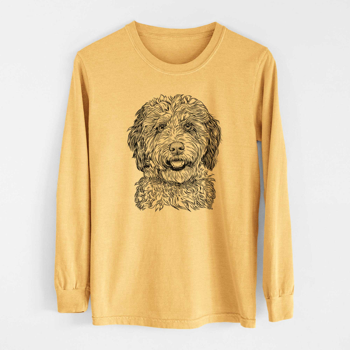 Bare Palmer the Aussiedoodle - Heavyweight 100% Cotton Long Sleeve