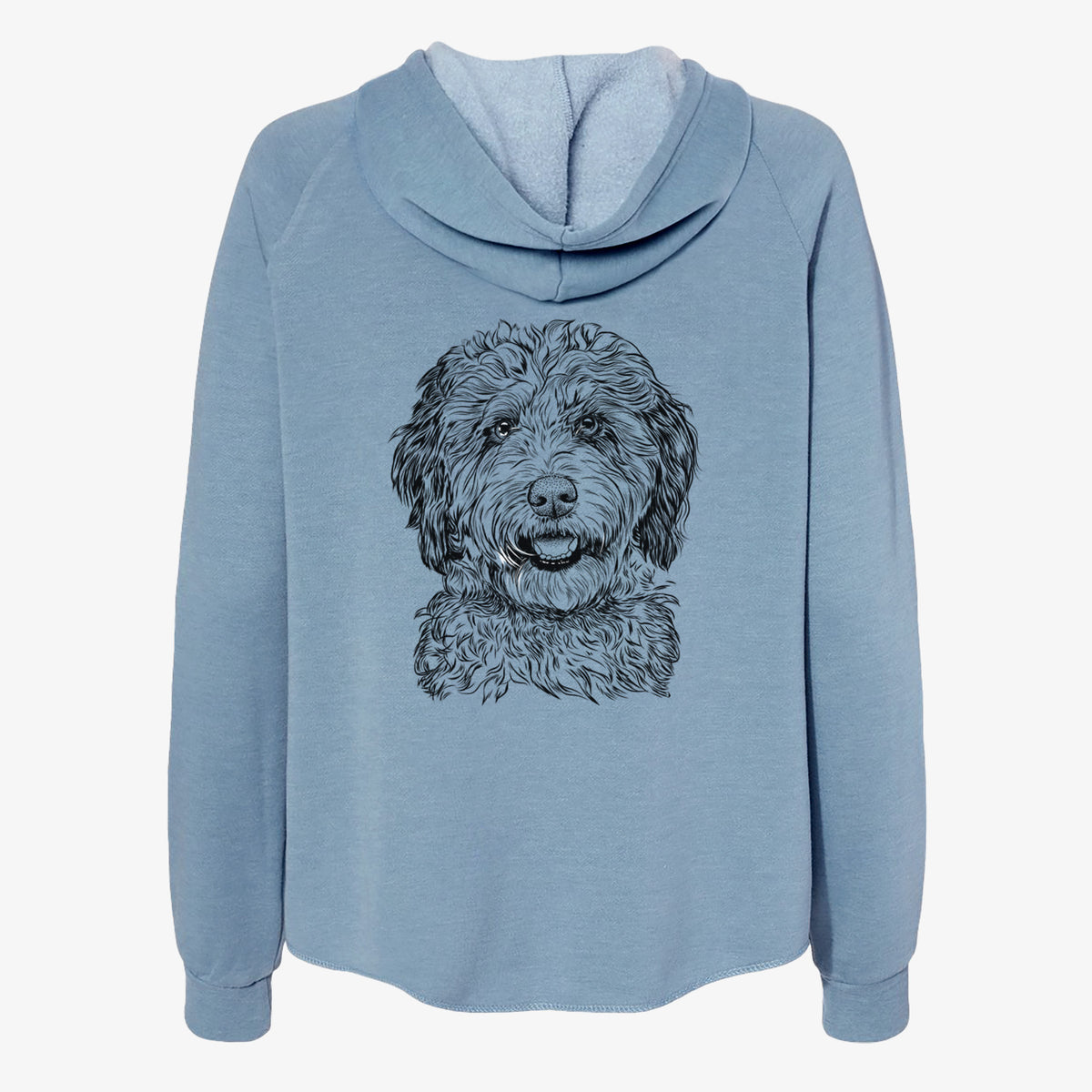 Palmer the Aussiedoodle - Women's Cali Wave Zip-Up Sweatshirt