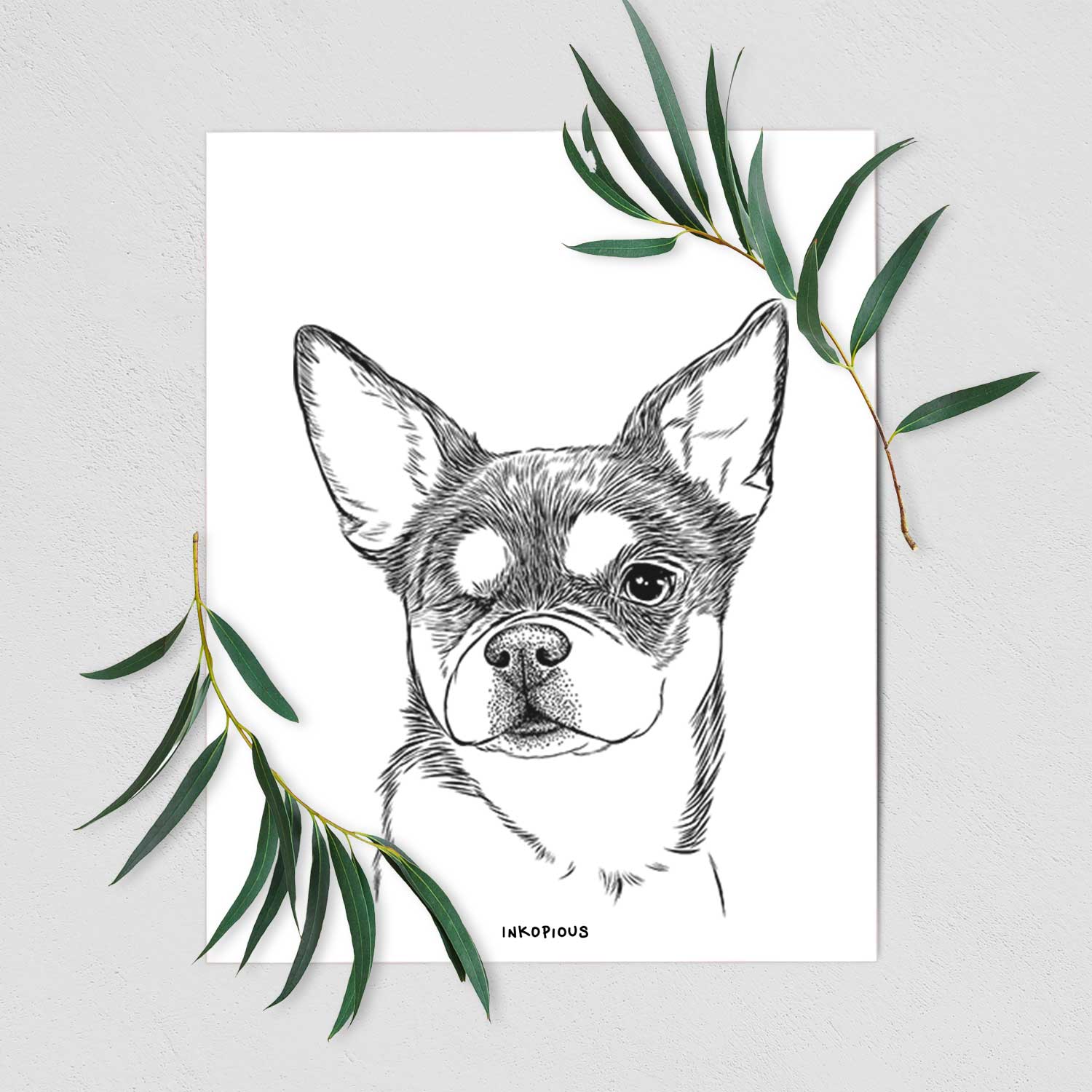 Paris the Chihuahua Art Print