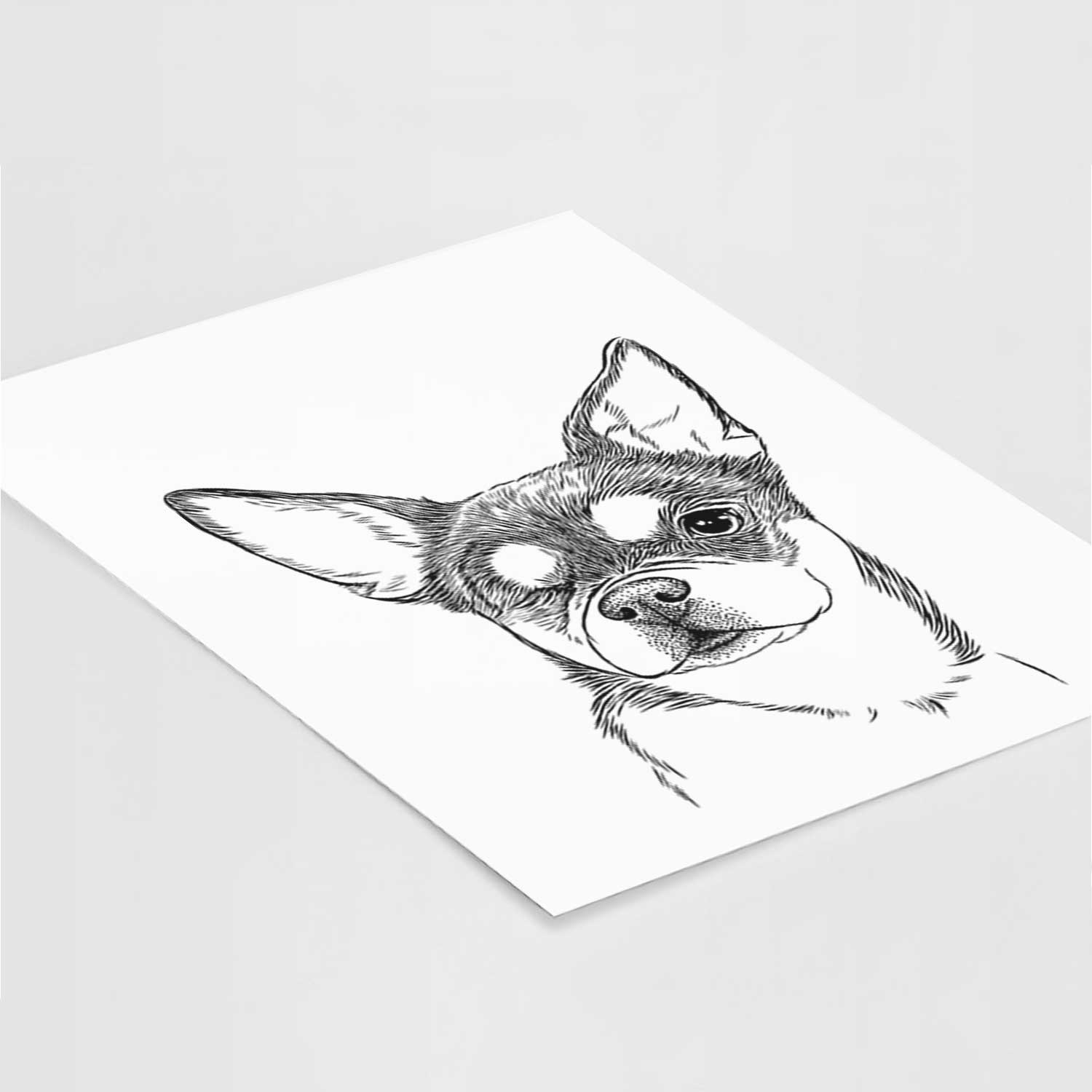 Paris the Chihuahua Art Print