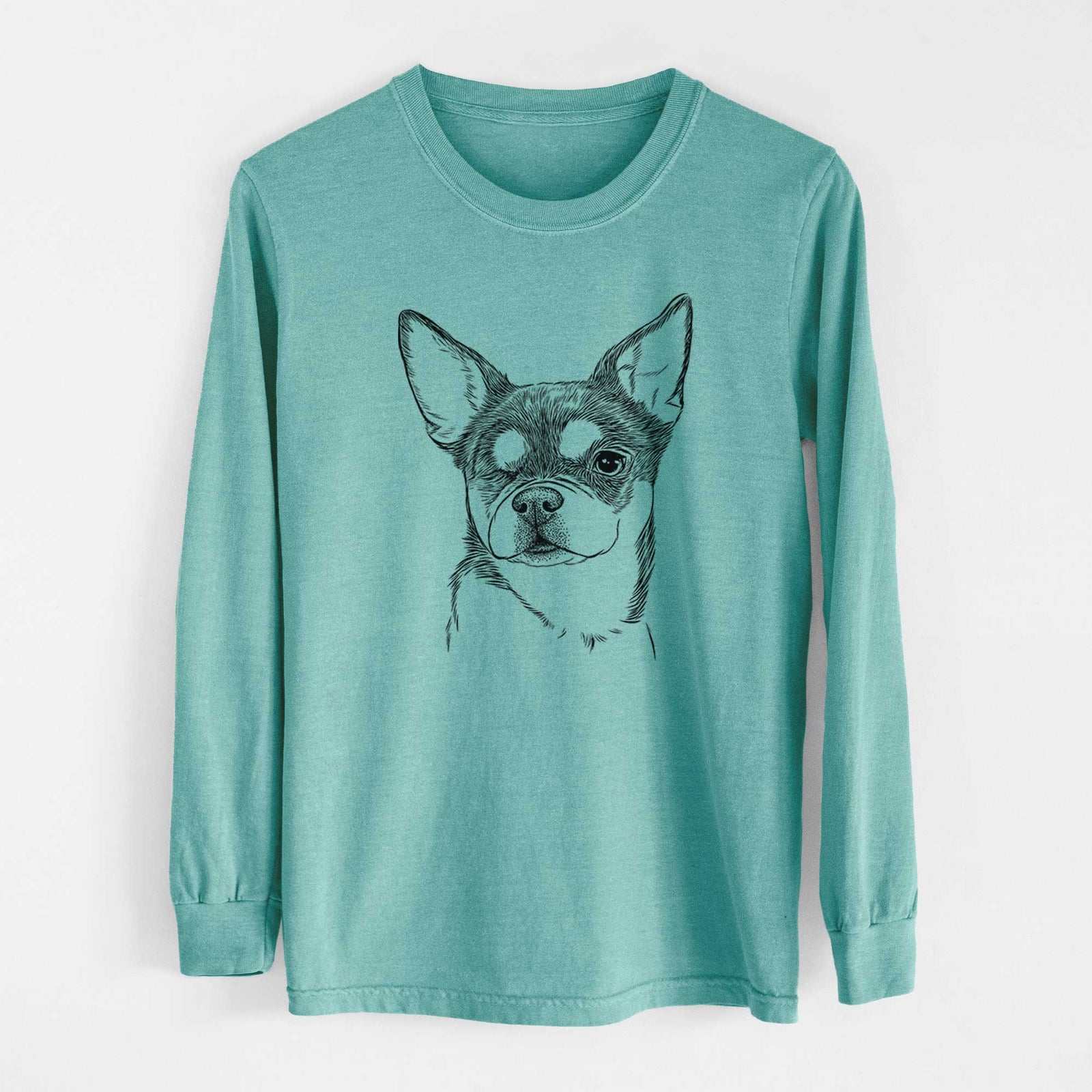 Bare Paris the Chihuahua - Heavyweight 100% Cotton Long Sleeve