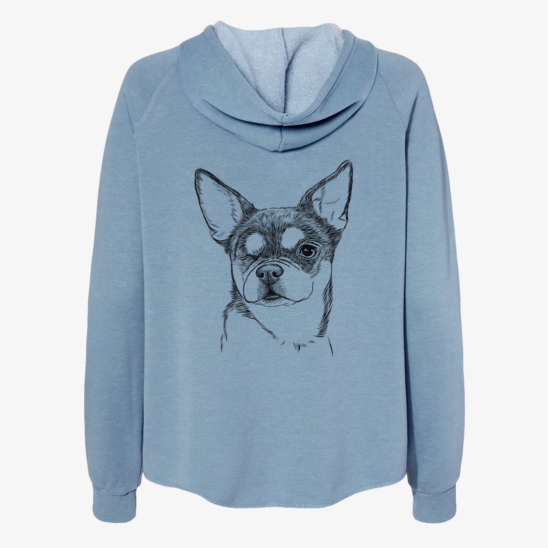 Paris the Chihuahua - Women's Cali Wave Zip-Up Sweatshirt