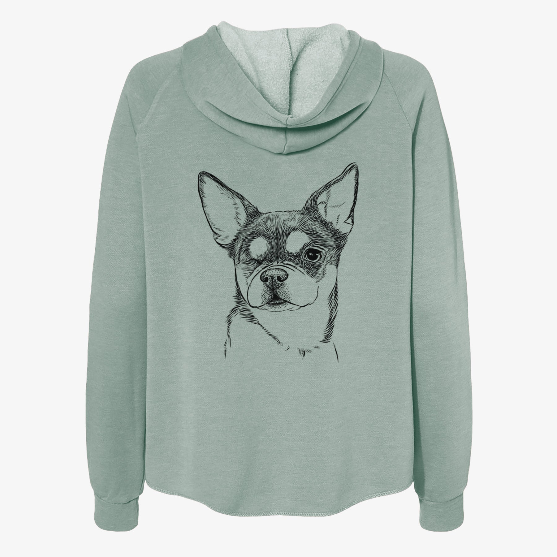 Paris the Chihuahua - Women's Cali Wave Zip-Up Sweatshirt