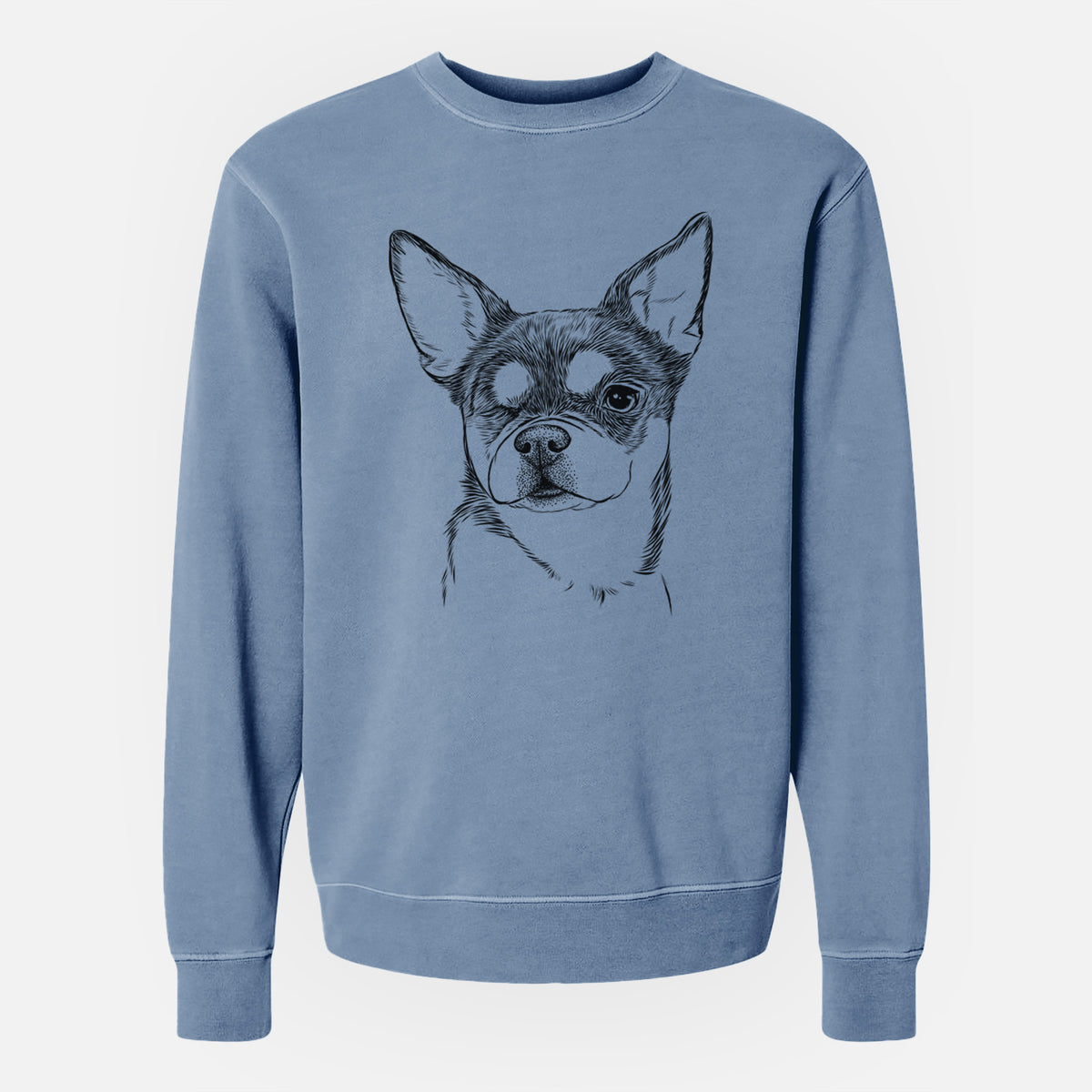 Bare Paris the Chihuahua - Unisex Pigment Dyed Crew Sweatshirt