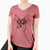 Bare Paris the Chihuahua - Women's V-neck Shirt