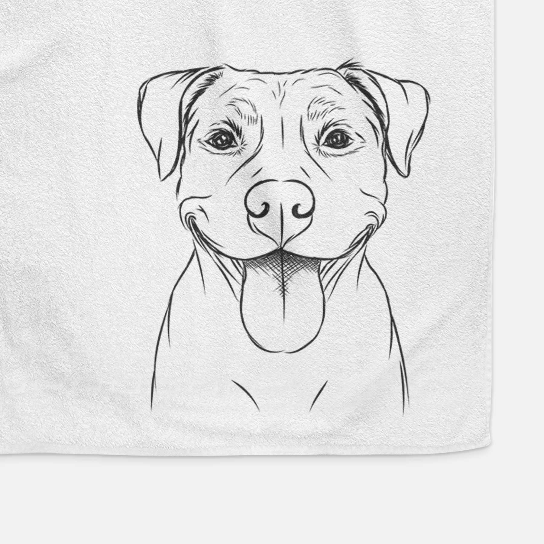 Parker the Pitbull Decorative Hand Towel