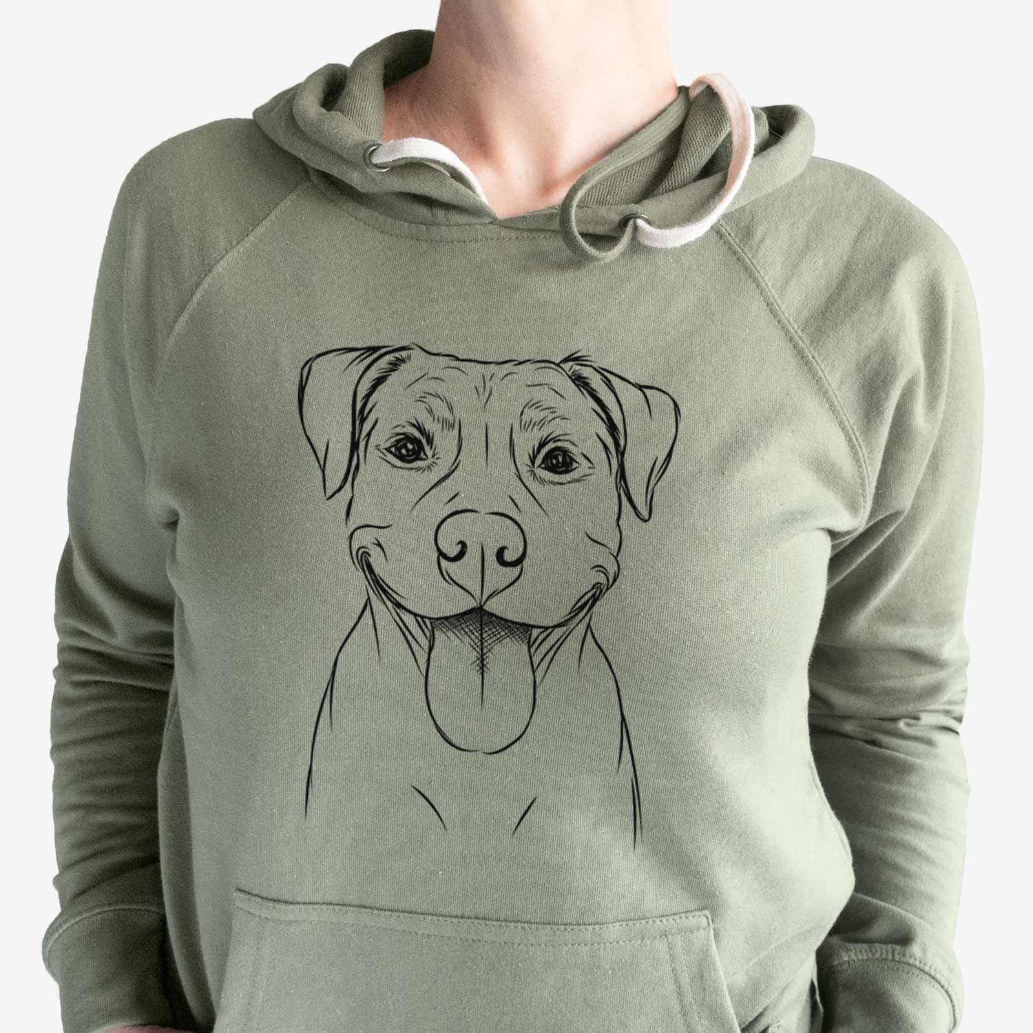 Parker the Pitbull - Unisex Loopback Terry Hoodie