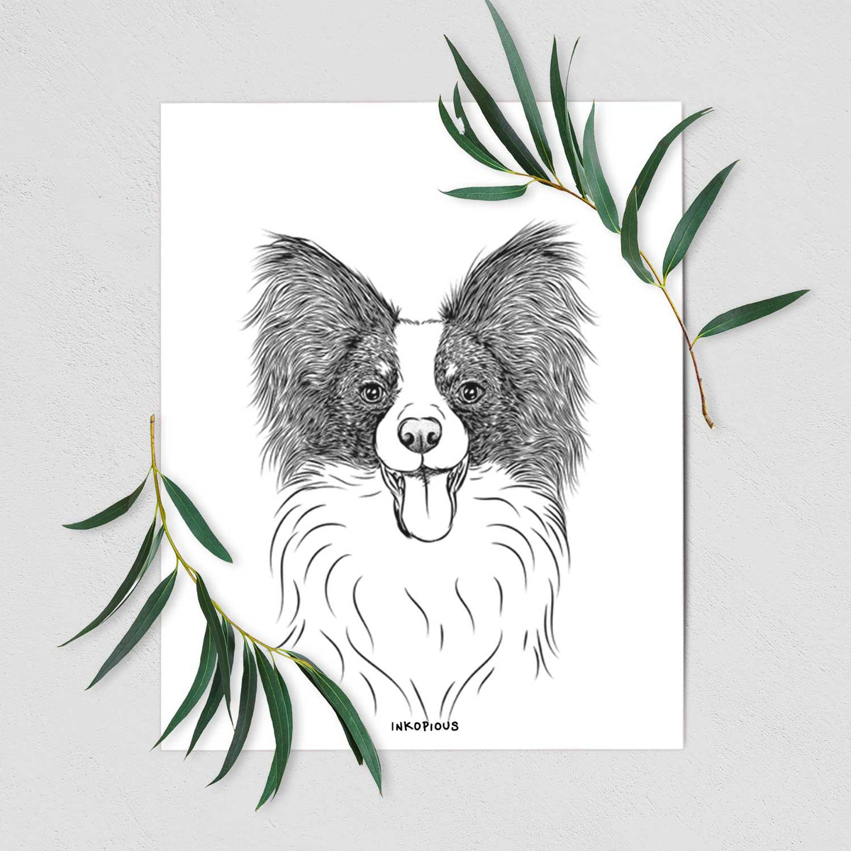Patrick the Papillon Art Print