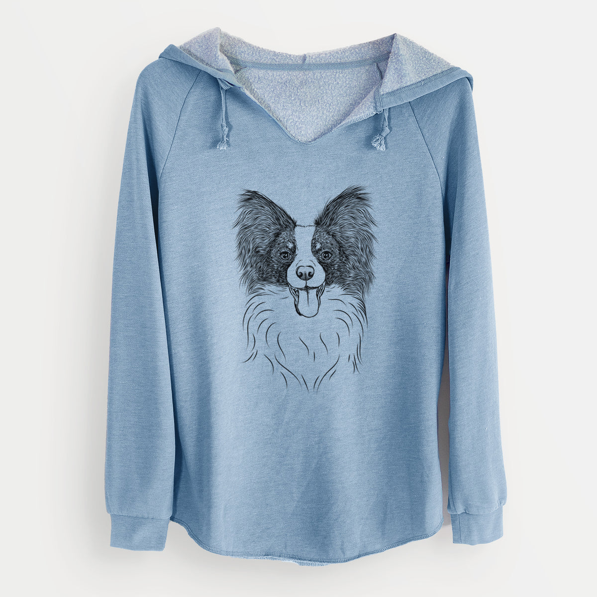 Bare Patrick the Papillon - Cali Wave Hooded Sweatshirt