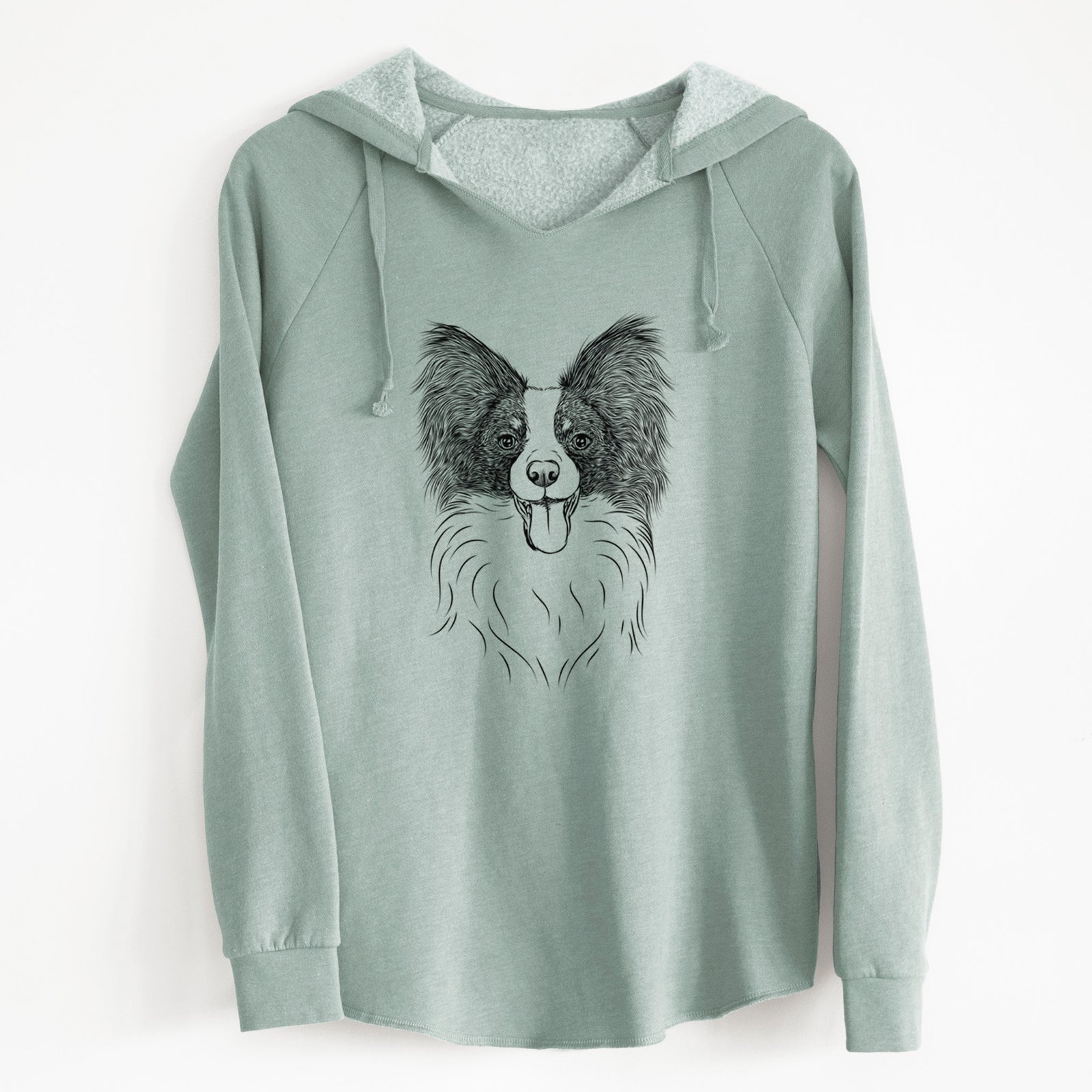 Bare Patrick the Papillon - Cali Wave Hooded Sweatshirt