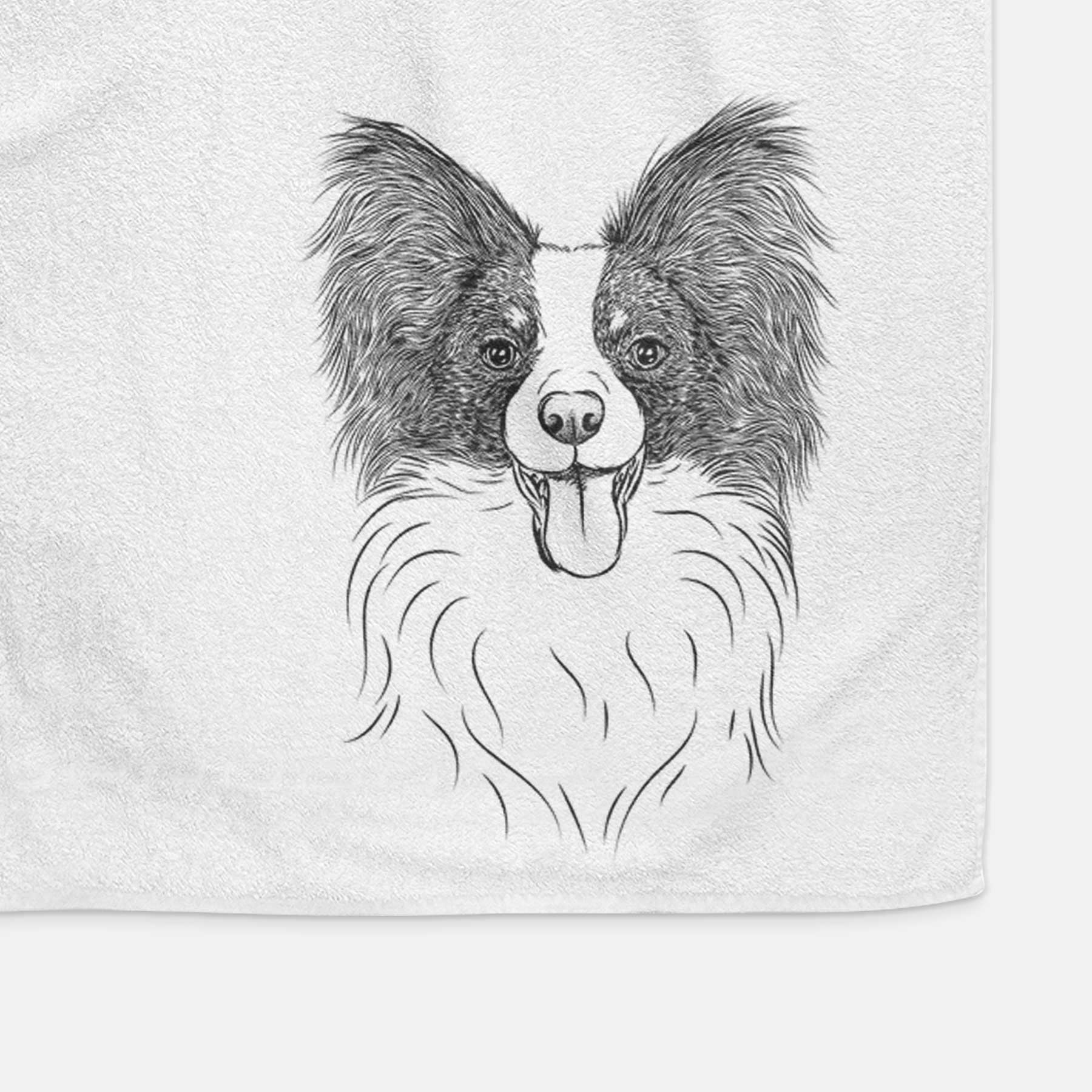 Patrick the Papillon Decorative Hand Towel