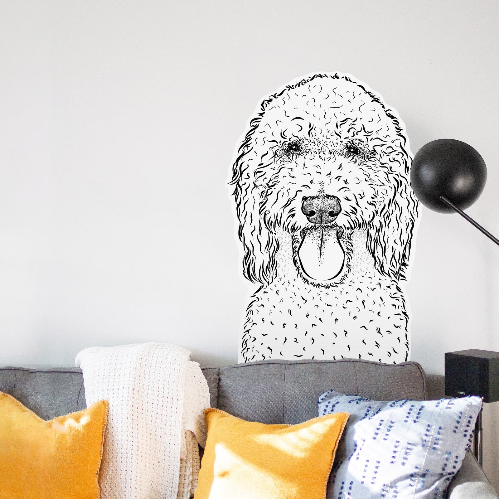 Pavlov the Goldendoodle - Wall Decal