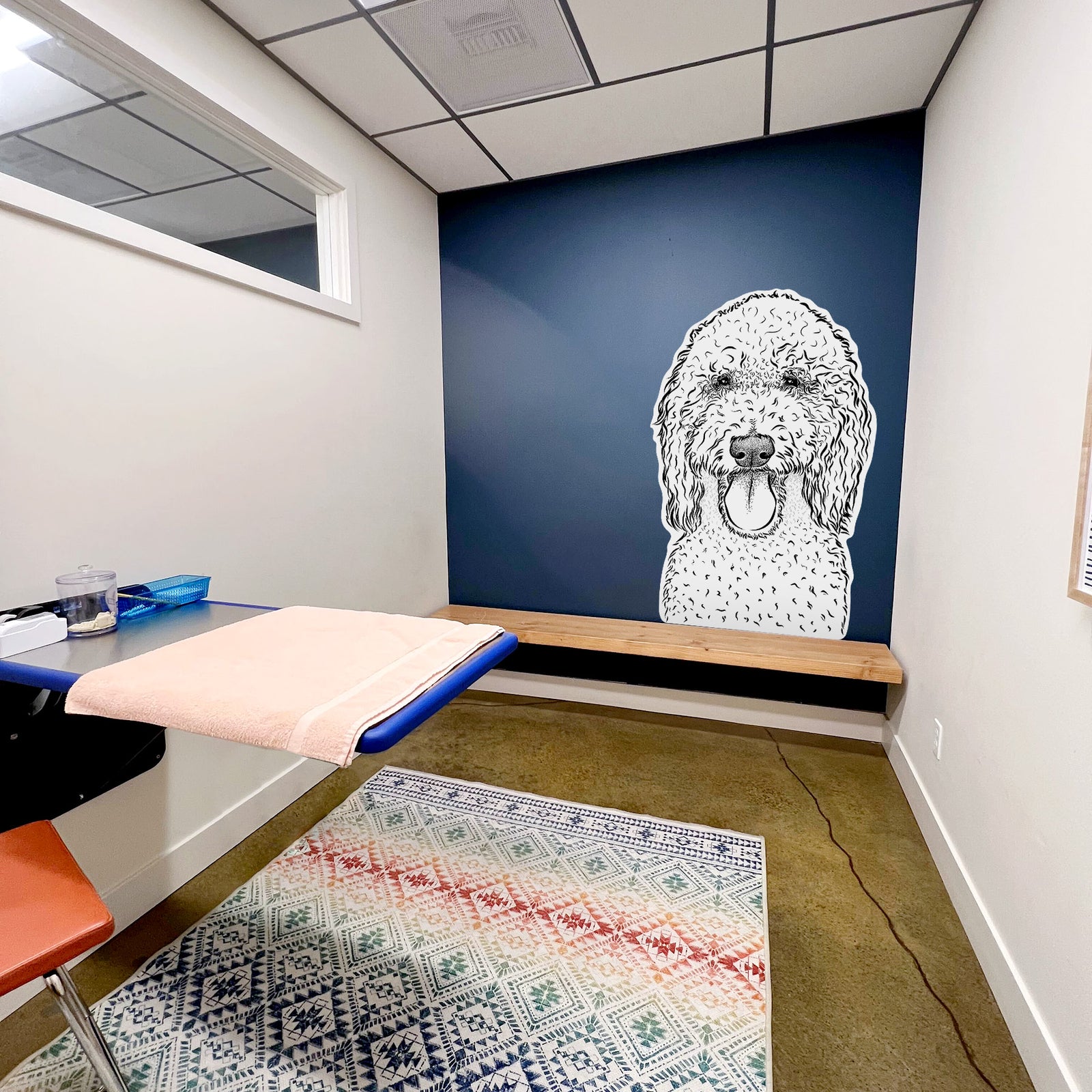 Pavlov the Goldendoodle - Wall Decal