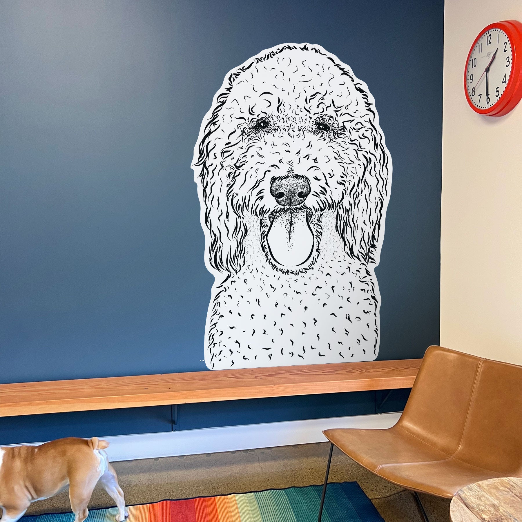 Pavlov the Goldendoodle - Wall Decal