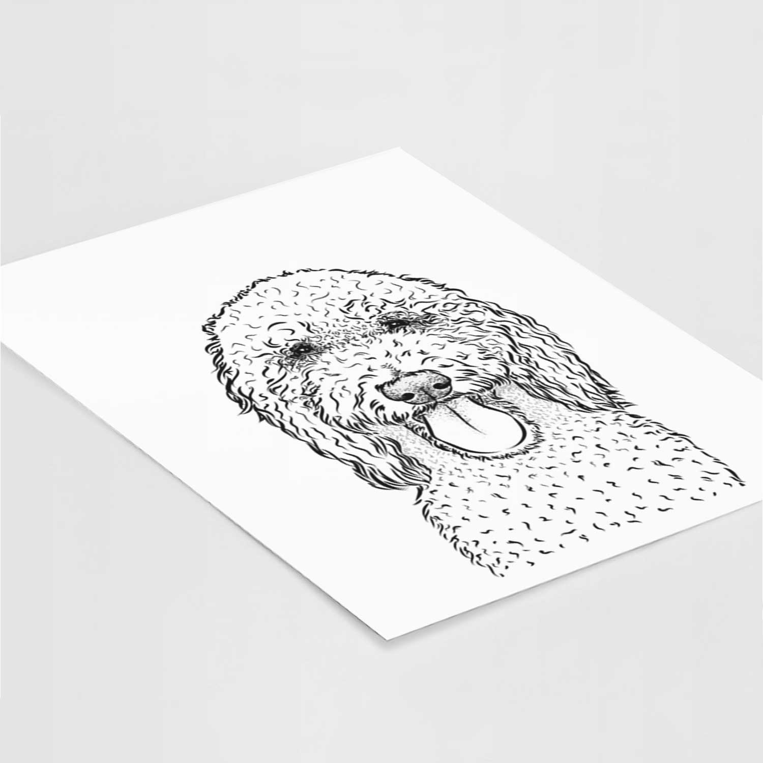 Pavlov the Goldendoodle Art Print