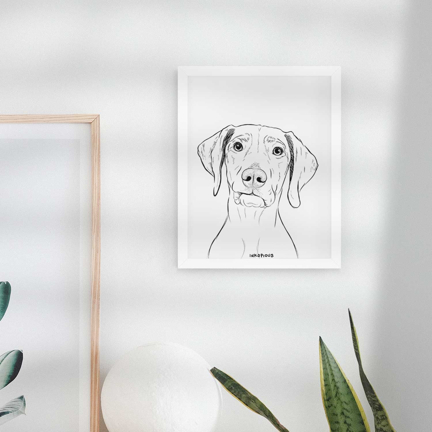 Pawley the Vizsla Art Print